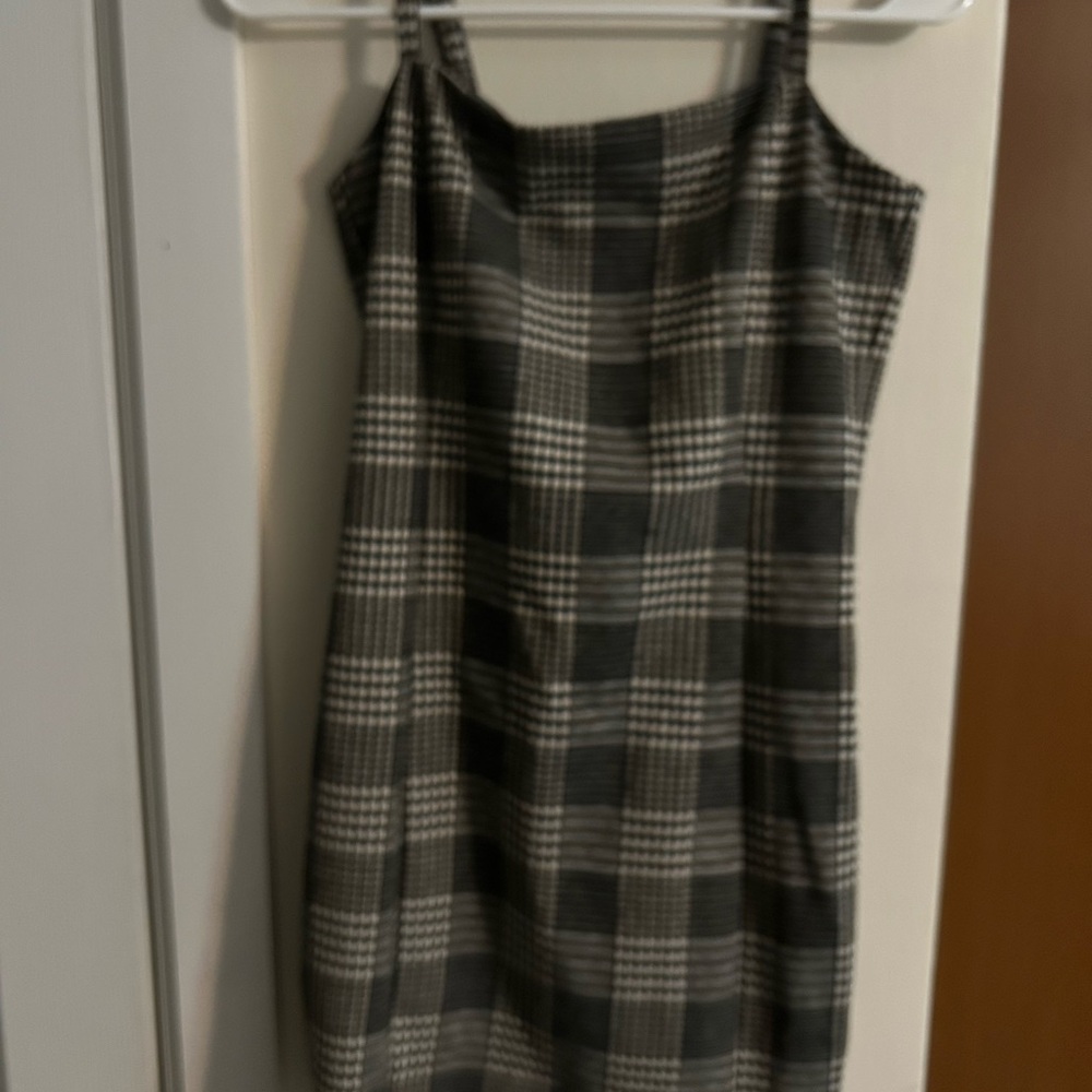 Forever 21 Black and White Checkered Mini Dress